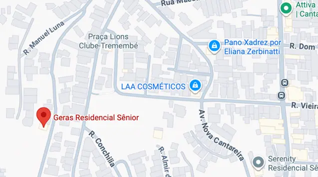 Mapa da localização da GERAS Residencial Sênior